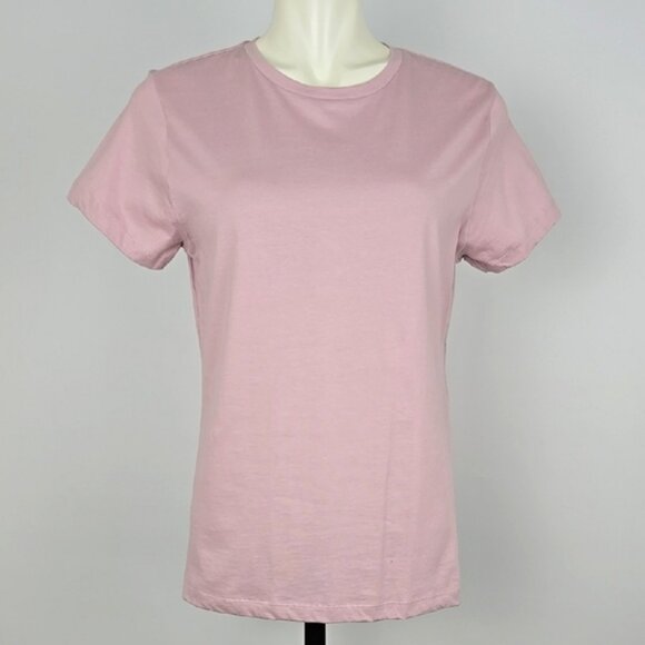 Bench Women's 3 New Crew Neck Short Sleeves Cotton Tees Pink Burgundy Grey Sz M - Picture 2 of 16